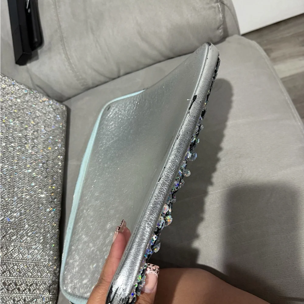 Skinny dip London Silver Sequin laptop Case